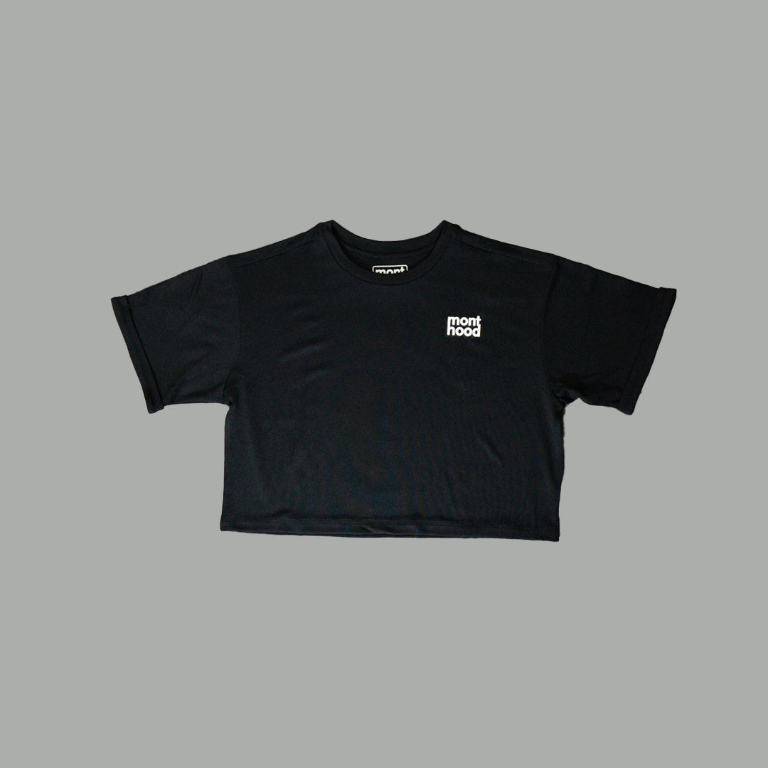Shadowed Logo SS Cropped Top