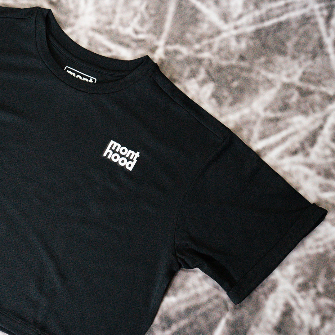 Shadowed Logo SS Cropped Top